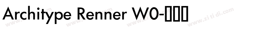 Architype Renner W0字体转换
